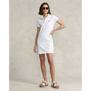 Polo Ralph Lauren Cotton Polo Dress White Size S NWT